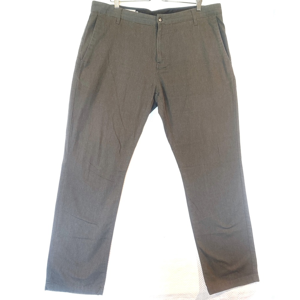 Volcom Frickin Modern Stretch Chino Pants Mens 38 Charcoal Grey Skate